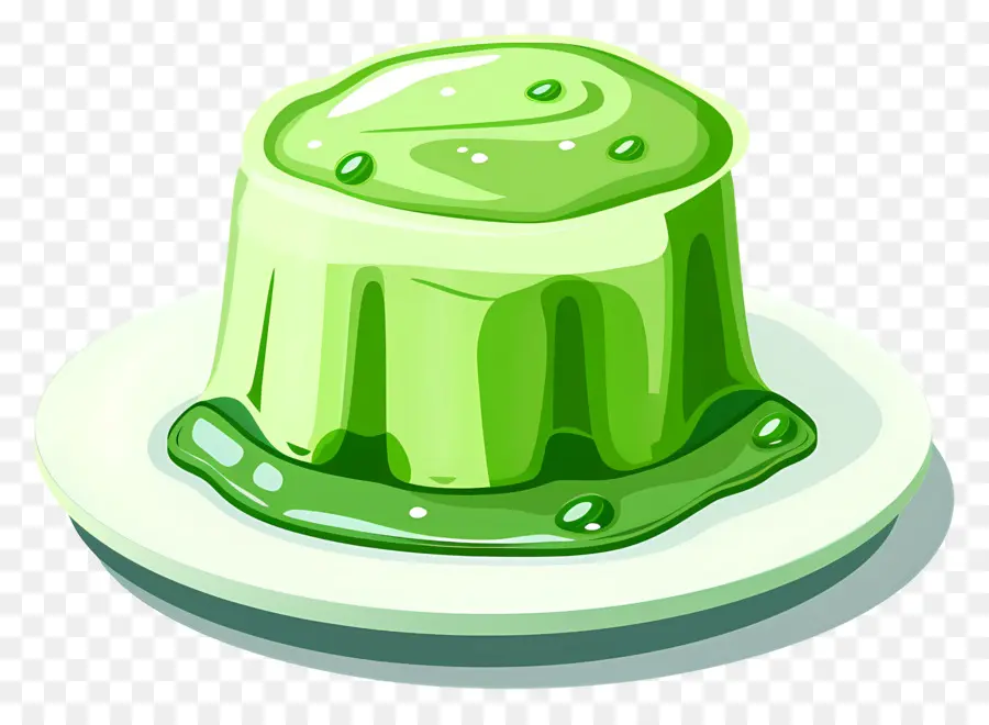 Dessert à La Gélatine，Gelée Verte PNG