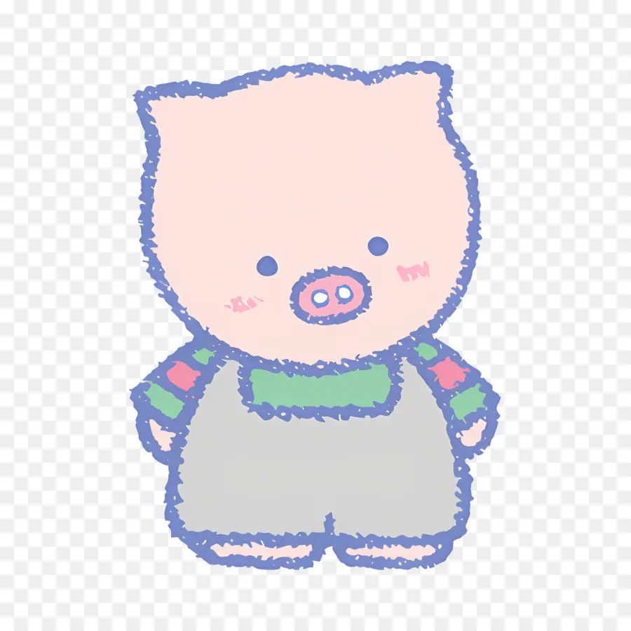 Des Copains Joyeux，Personnage De Cochon Mignon PNG