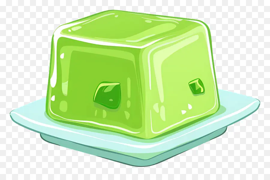 Dessert à La Gélatine，Gelée Verte PNG