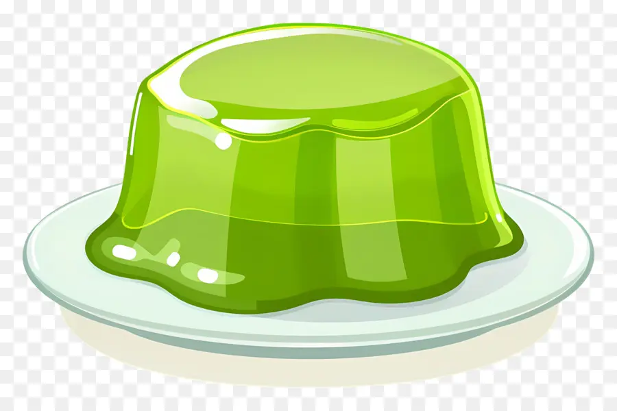 Dessert à La Gélatine，Gelée Verte PNG