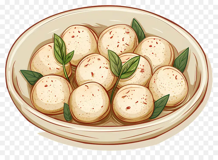 Rasgulla，Bol De Raviolis PNG