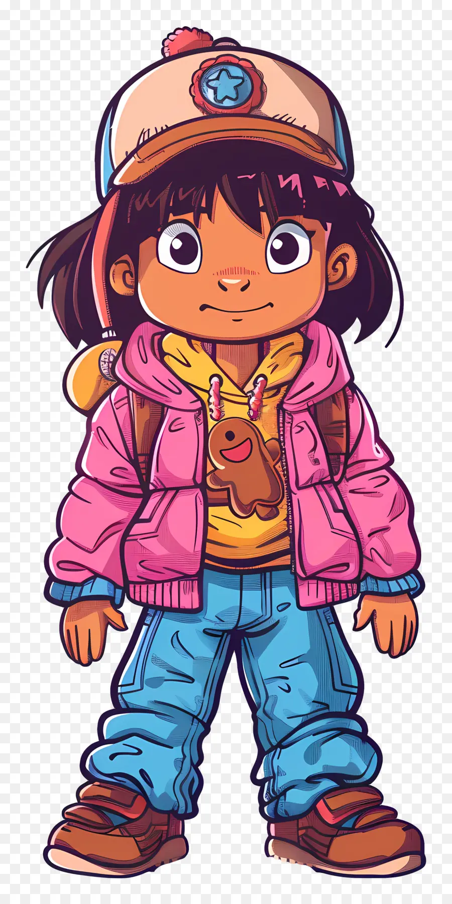 Dora L'exploratrice，Fille De Dessin Animé PNG